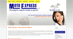 Desktop Screenshot of motoexpress.it